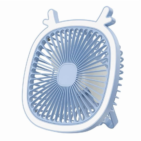 Desk Fan 3 Speed Camping Table Fan Rechargeable Tent Fan with LED Light