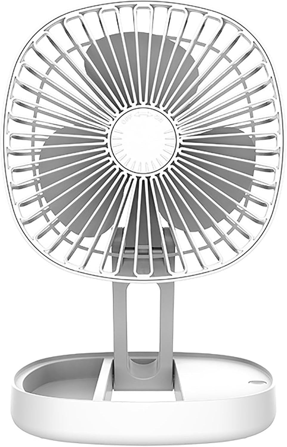 Avoben Portable fan, Thin Handheld Fan, USB Rechargeable Mini Fan, Battery Powered Small Foldable Pocket for Travel, Summer, Gifts for Women, White.