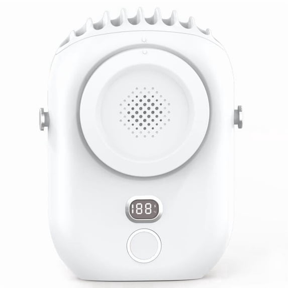 Desk Fan Bladeless Clip On Fan USB Rechargeable Mini Wearable Cooling Fan Aromatherapy Hands-Free Desk Use