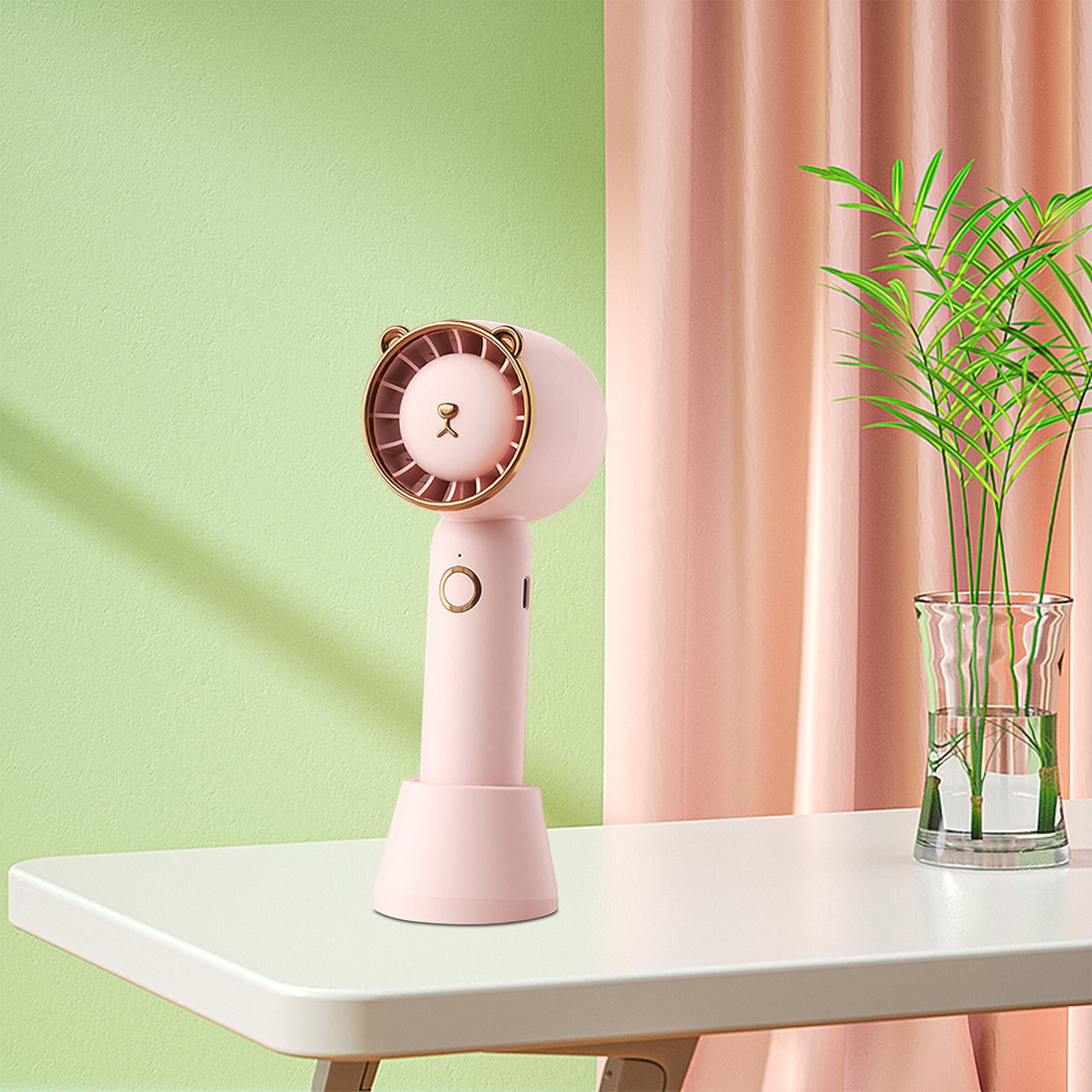 Desk Fan Compact Small Table Fan Noiseless 3 Speeds Mini Portable Hand