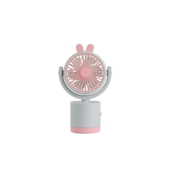 Desk Fan, Cute Bunny Shape Rotatable Adjustable Rechargeable Small Desktop Fan For Office Bedroom Desk Blue 1 Pack