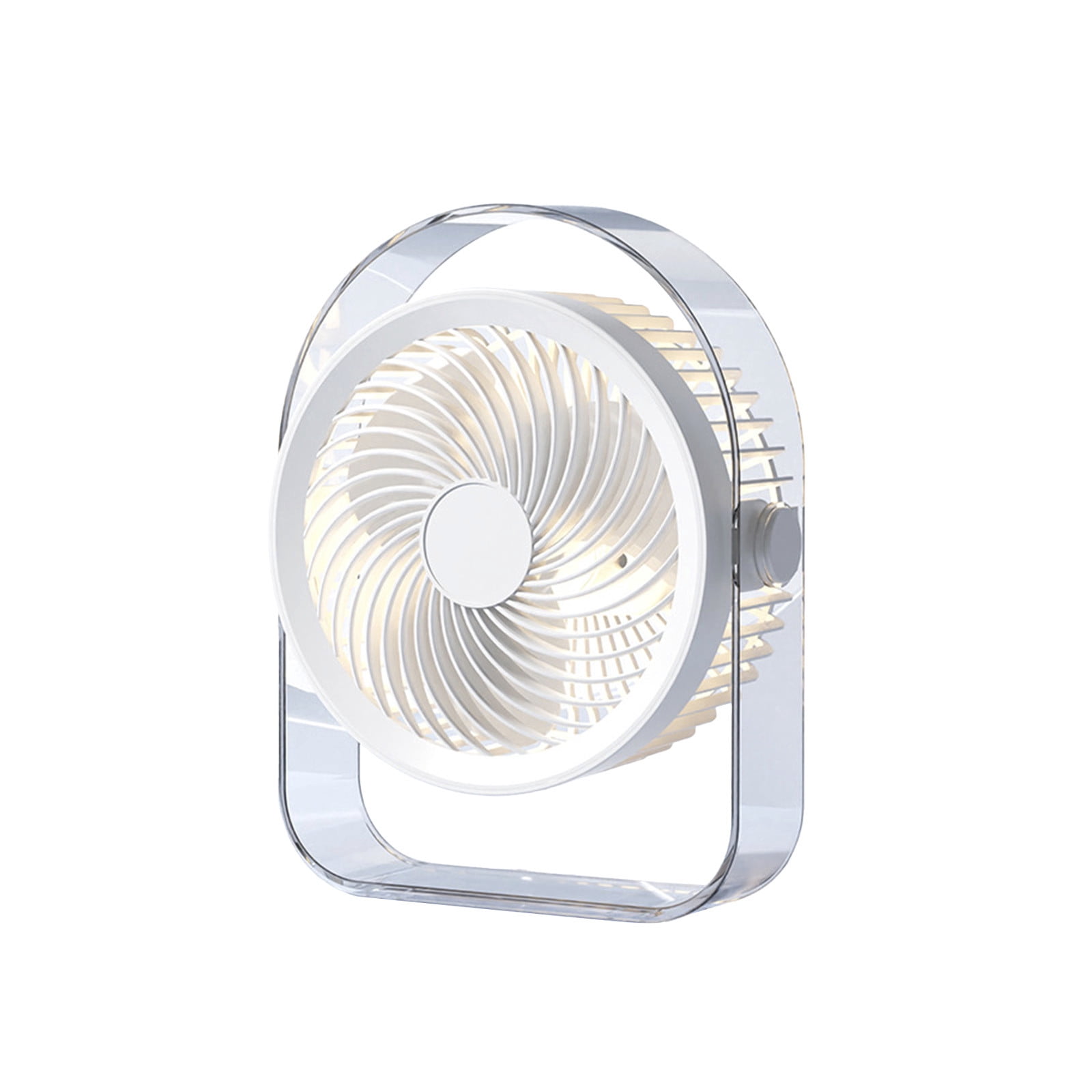Desk Fan, Portable Fan, Mini Fan Quiet 5-Speed USB Rechargeable Desktop ...