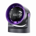 thumbnail image 1 of Desk Fan, Rechargeable Portable Fan with Digital Display, 3-in-1 Air Circulation Fan for Bedroom, 180-Level Seamless Speed Control & 360 ° Rotation for Office Bedroom Home Kitchen, 1 of 5
