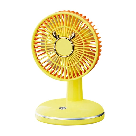 Desk Fan Rechargeable Portable Round Base 10x10x17 cm for Home Office Outdoor Gift