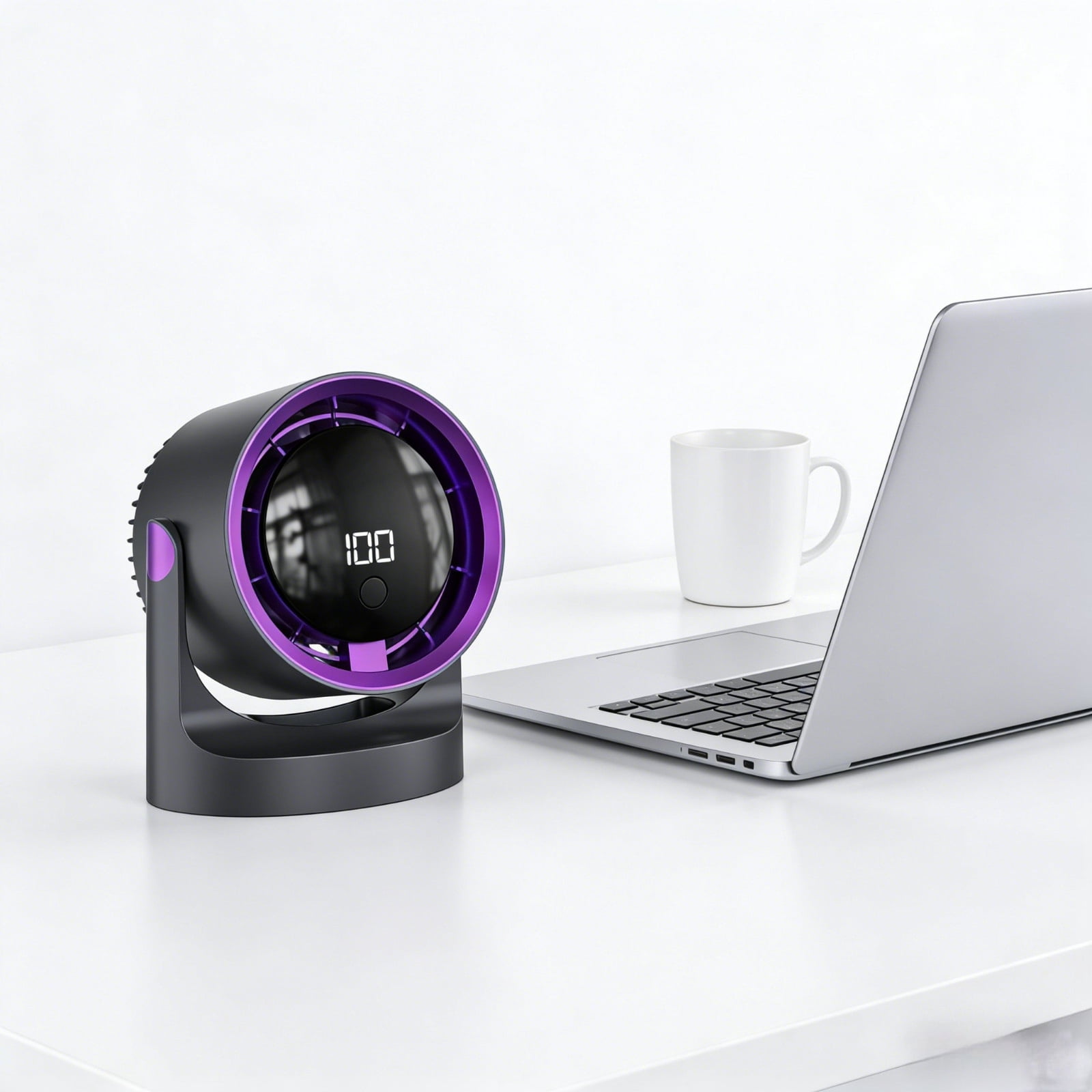 Desk Fan,Rechargeable Quiet Desktop Fan for Office, Bedroom, Dorm, Kitchen