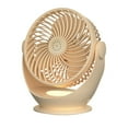 thumbnail image 1 of Desk Fan, Small Desktop Fan, Adjustable Speed Night Light Air Circulator, Portable Quiet Fan for Home Office Dorm Bedroom Kitchen, 1 of 7