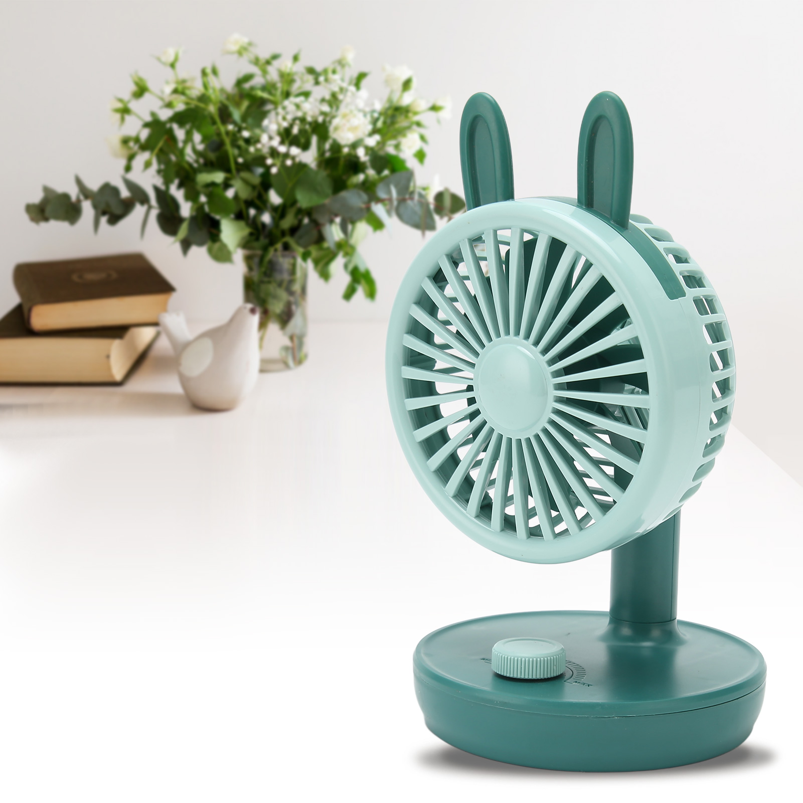 Desk Fan, USB Desk Fan For Student Angle Ergonomic Desk Fan Cute Shape