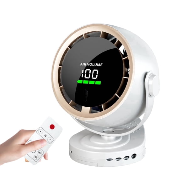 Desk Fans for Home, Quiet Table Fan Air Circulator Fans for Whole Room, 90+70 Oscillating Dorm Fan with Remote, 3 Speeds, Desktop Fan for Home, Dorm