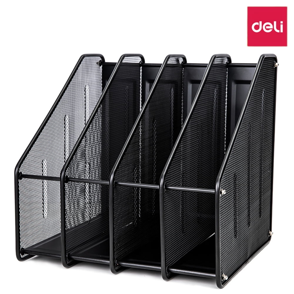 Deli Desk File Organizer Metal Magazine File Holder Magazine Rack with ...