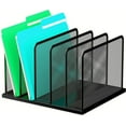 Desk File Organizer Upright Mesh Desktop Organizer File Sorter Office ...