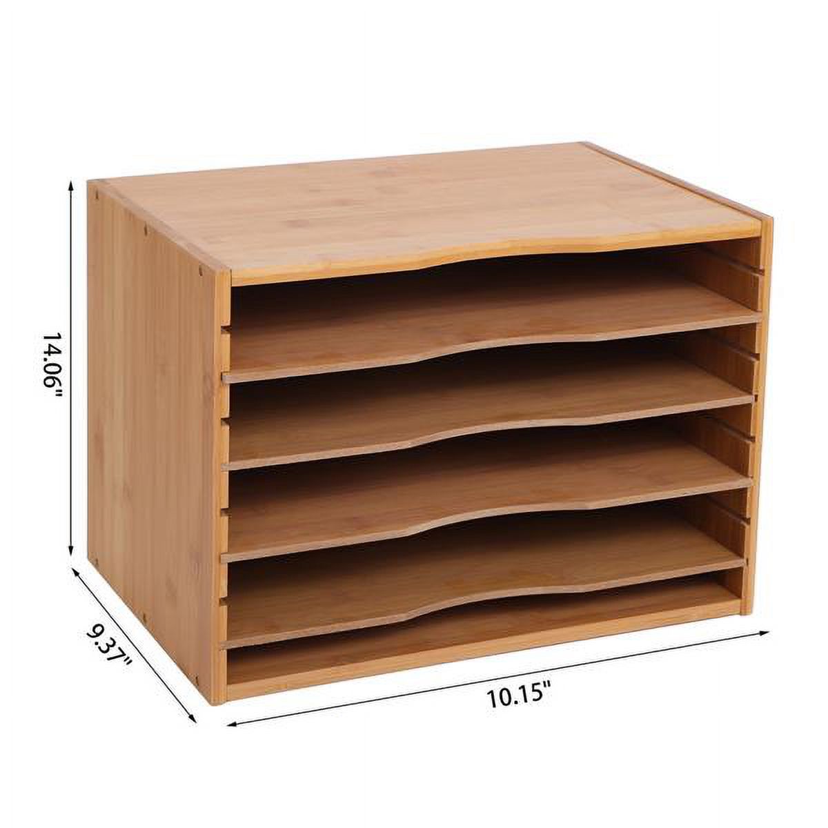 Desk File Sorter Organizer, Document Letter Mail Tray Sorter with 4