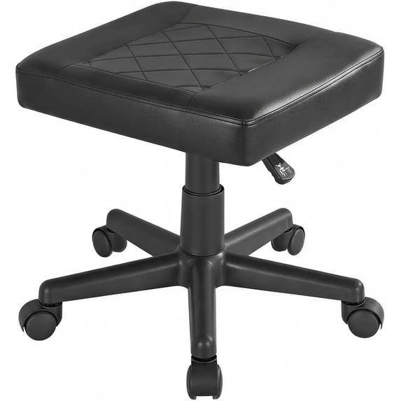 Desk Footrest, PU Ergonomic Foot Rest with Wheels, Comfort Padding ...