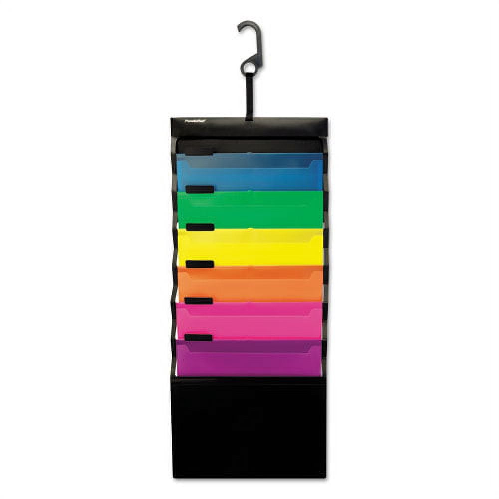 Desk Free Hanging Organizer W/ Case, 1" Expansion, 6 Sections, 1/3-Cut Tab, Letter Size, Randomly Assorted | Bundle of 2 Each