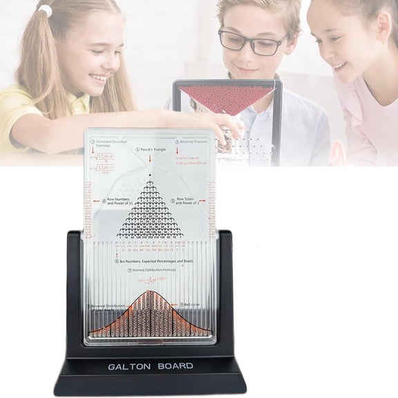 Desk Galton Board, Galton Board Probability Demonstration Model with Bell Curve, Providing Visual Representation Design, Physics Lab Teaching Tool for Physics & Education, Random Distribution$$Office