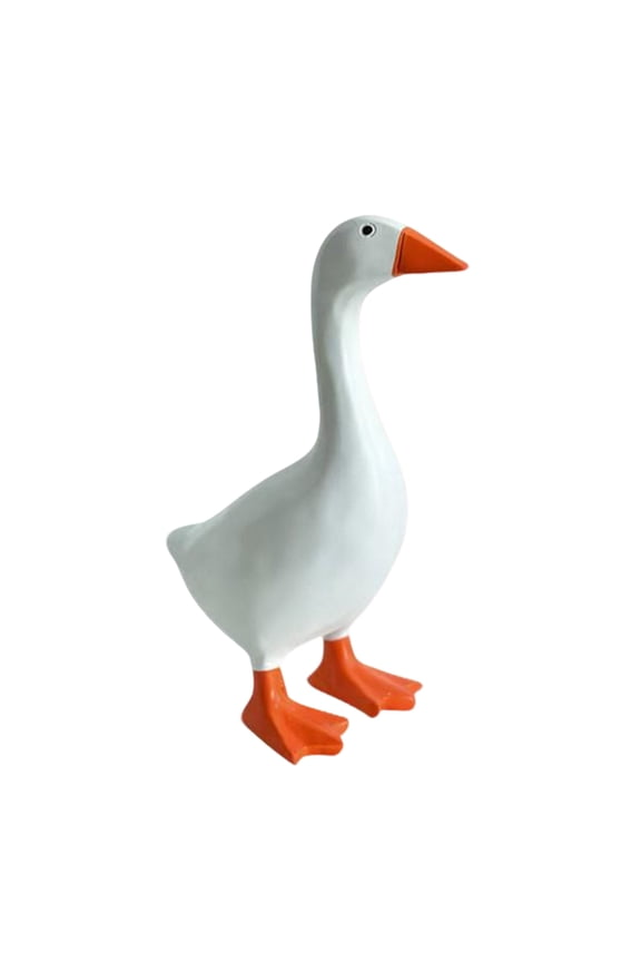 Desk Goose 6.5 Inch, Goose Statue Keychain Holder, Mini Desktop Goose Statue Decor for Office Living Room Bookshelf & Coffee Table, Gift for Friends and Family