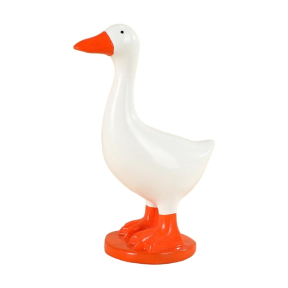 Desk Goose Magnetic Key Holder Heavier Solid Resin Duck Statue for Home or Office, Desktop Goose Decor, Ornament Gift, Unique Housewarming Decoration(A)