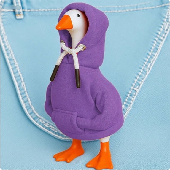 Desk Goose Outfit, Mini Tabletop Goose Accessories, Funny Porch Goose Hoodies Costume,Outfit Hooded Shirt For Geese Statues Patio Yard Garden Porch Outdoor Decorations Gooses Outfits Hoodies