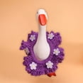 thumbnail image 1 of Desk Goose Outfits 7 Inches Handmade Crochet Pink Dress Clothes for Mini Magnetic Porch Goose Statue, Cute Knitting Geese Decor Accessories for Valentines Day, 1 of 3