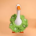 thumbnail image 1 of Desk Goose Outfits 7 Inches Handmade Crochet Pink Dress Clothes for Mini Magnetic Porch Goose Statue, Cute Knitting Geese Decor Accessories for Valentines Day, 1 of 3
