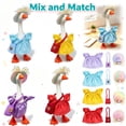 thumbnail image 1 of Desk Goose Clothes, Mini Porch Goose Dress, Summer Desktop Magnetic Goose Statue Clothes Hat Accessory Costumes _ Yellow, 1 of 5