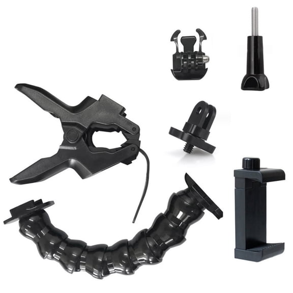 Desk Gooseneck Stand for Action Camera Flexible Clamp Mount Adjustable Long Arm Clip Clamp Mount Camera Accessories