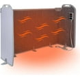 thumbnail image 1 of Under Desk Heater For Office Quiet, Portable Space Heater Foot Warmer for Leg, Ankle, Small Personal Electric Space Heater with 8 Heat Levels & 12H Timer, Auto Shut Off, Anti-tilt Surrounding, Blue, 1 of 10