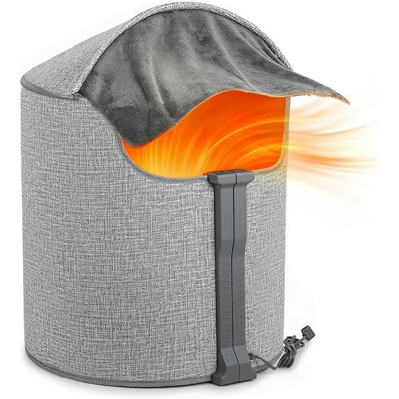 Under Desk Heater, Quiet Portable Foot Warmer for Office & Home Use, Fast Heating Personal Space Heater Panel for Under Desk Leg Warmth, 5 Temp & 7 Timer Settings, Auto Shut Off, Ideal as a Gift