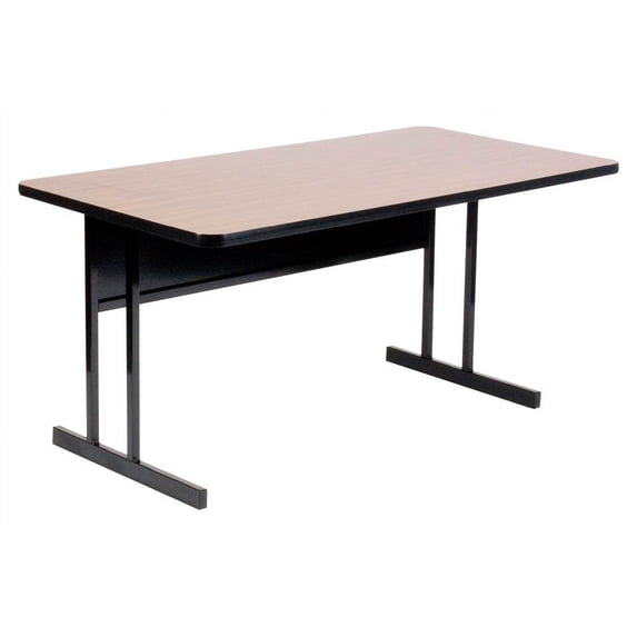 Desk Height Work Station - in Walnut (24 in. x 60 in./Cherry)