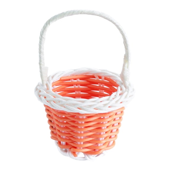 1PC Mini Woven Basket Desk Items Desk Supplies For Cubicle Organization (Color8)
