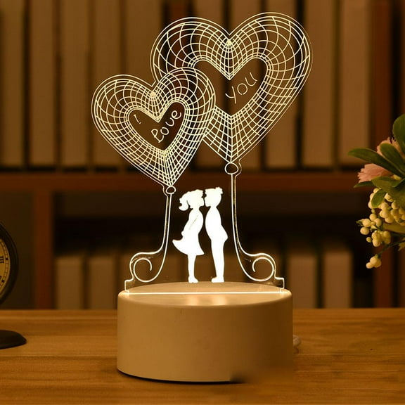 Desk LED Night Light Creative Bedroom Bedside Table Valentine's Day gift U8T0