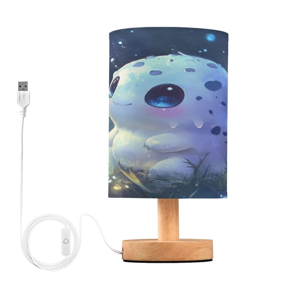 Desk Lamp Bedside Lamp 5.12x9.7In LED Lamp With USB Charging Interface For Bedroom Living Room Office Study Stylish Decoration Blue Cartoon Monster