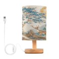 thumbnail image 1 of Desk Lamp Bedside Lamp 5.12x9.7In LED Lamp With USB Charging Interface For Bedroom Living Room Office Study Stylish Decoration Cute Classical Deer, 1 of 7