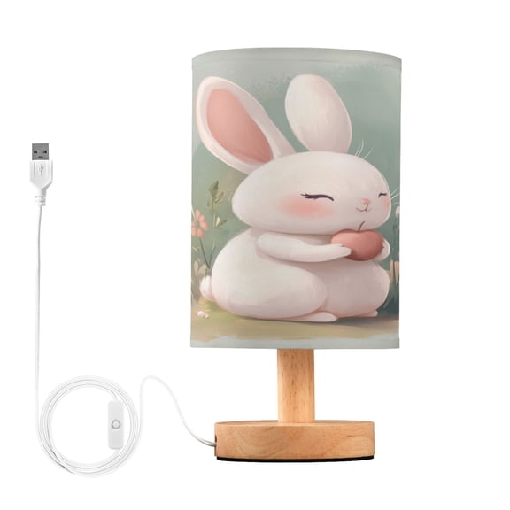 Desk Lamp Bedside Lamp 5.12x9.7In LED Lamp With USB Charging Interface For Bedroom Living Room Office Study Stylish Decoration Lovely Cartoon Bunny
