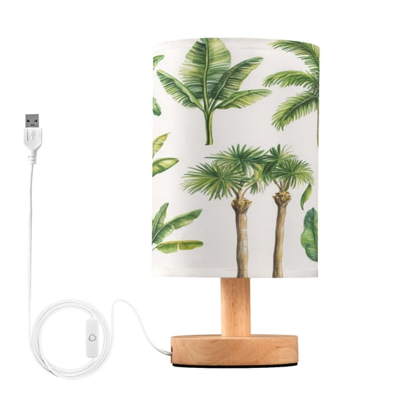 Desk Lamp Bedside Lamp 5.12x9.7In LED Lamp With USB Charging Interface For Bedroom Living Room Office Study Stylish Decoration Lovely Palm Tree