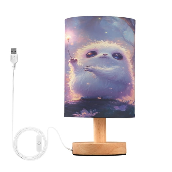 Desk Lamp Bedside Lamp 5.12x9.7In LED Lamp With USB Charging Interface For Bedroom Living Room Office Study Stylish Decoration Magic Elf