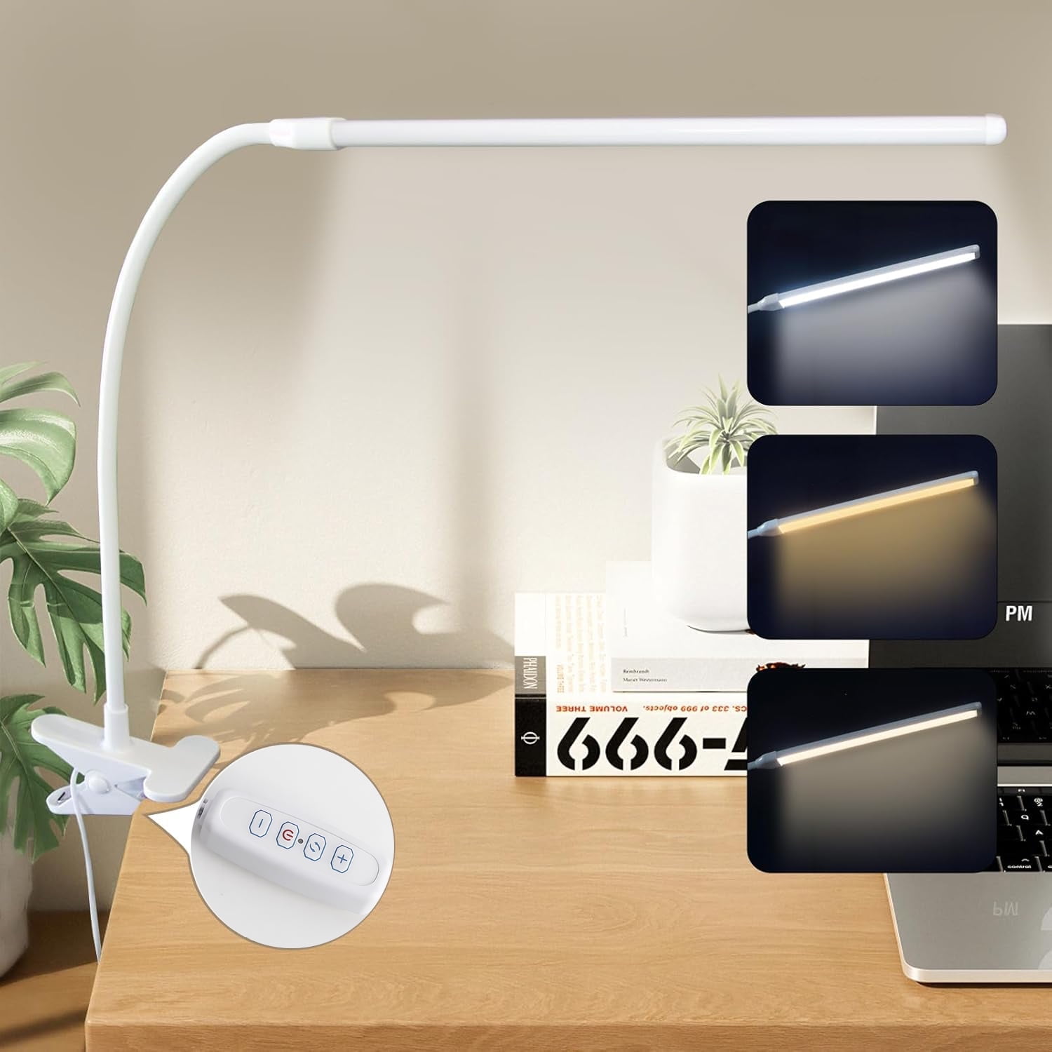Desk Lamp With Clamp Long Flexible Gooseneck Clip On Lamp 3 Color Desk Lamp With Clamp Long Flexible Gooseneck Clip On Lamp 3 Color