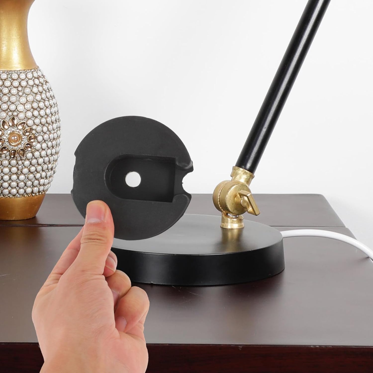 Desk Lamp Floor Lamp Base Weight, Cast Iron Loader Counterweight Base