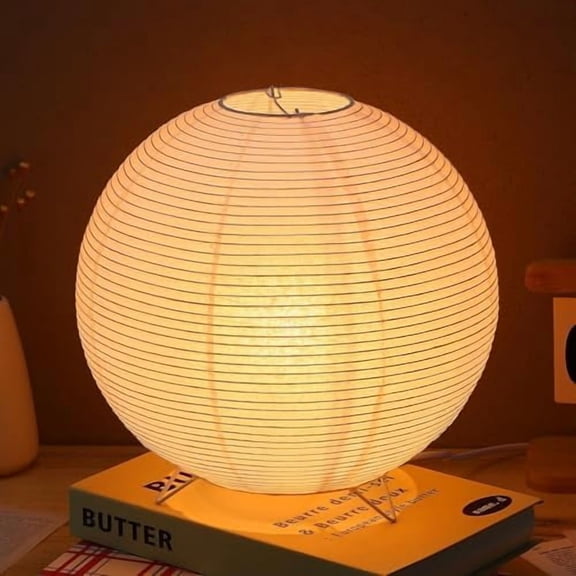 Desk Lamp Modern Table Lamps Small Table Decorative Table for Bedroom Japanese Style Paper Night Dorm Child Metal Night Light Personality$$Tools & Hardware Other