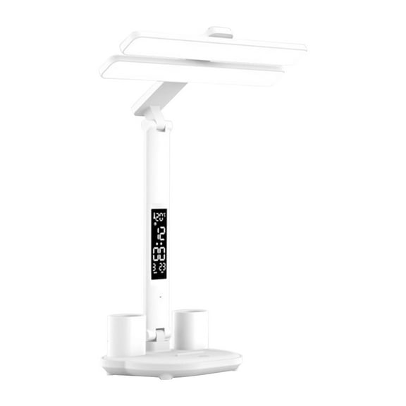 Desk Lamp Pencil Sharpener Storage Light,Foldable Eye Caring LED Study Lamp,Type C Rechargeable Office Desk Light,Multi Function Organizer Reading Light,Large Battery Work Table Lamp