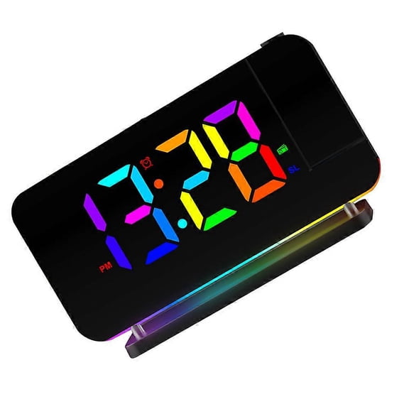 Desk Led Alarm Clock Radio Alarm Clock Time Display Projection Auto Tuning Living Room 1 Set