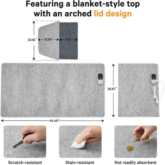 Under Desk Leg Feet Foot Warmer,Personal Portable Space Heaters Quiet Small For Office Home Indoor Use Large Room,Electric Energy Efficient,Essentials Supplies For Women Grey