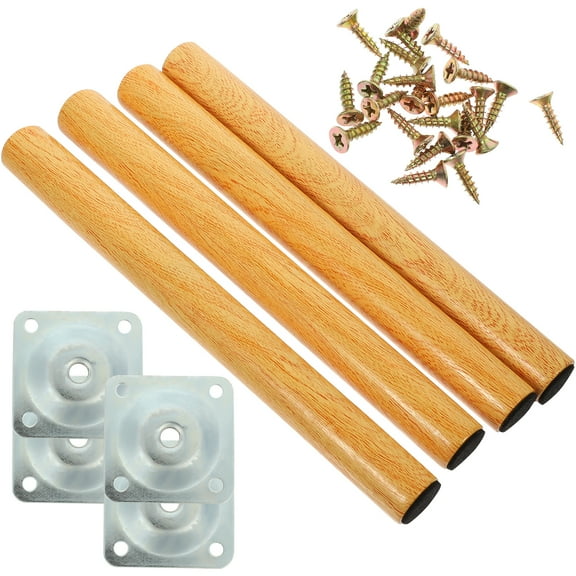 Ifundom Wooden Table Leg Set Extendable Support Feet Adjustable Multifunctional Furniture Legs for Home and Set