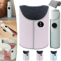 Under Desk Leg Warmer, 2026 Portable Folding Electric Heating Foot Warmer with Soft Blanket, Under Desk Heater for Office, Home - 360° Fully Enclosed Heating, 5-Speed Adjustment (Pink)