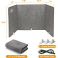 thumbnail image 1 of Under Desk Leg Warmer with Blanket, Foldable Space  with Timer & Thermostat, Electric Portable Leg  for Indoor Use, Quiet & Small Space Foot Warmer for Office & Home, 4-Fold, 1 of 6