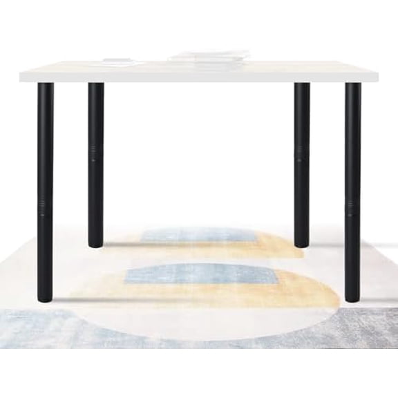 Desk Legs, 28 inch Adjustable Metal Table Legs, Heavy Duty Office Table Furniture Leg Set of 4 for DIY Projects, Workshop Benches, Gaming Desk, 1200 lbs Bear Weight, Black$$Tools & Hardware Other