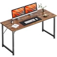 thumbnail image 1 of 54" Computer Desk, Modern Office, Study & Gaming Desk with Storage, Large Legroom, Sturdy Metal Frame, 1 of 8