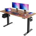 thumbnail image 1 of Amadwell 55" Electric Height Adjustable Standing Desk, 27.6" Deep Work Table with Cable Management, Home Office Desk, 1 of 9