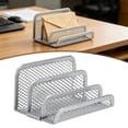thumbnail image 1 of Desk Mail Organizer,Mail Sorter,Small File Holders,Letter Metal Mesh Document,Office Small Desktop Metal Mesh Envelope Letter Sorter Paper File Holder Organizer with 3 Vertical Upright Compartment, 1 of 9