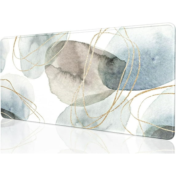Desk Mat, 32" x 16" XXL Extended Large Gaming Mouse Pad, Desktop Decor Desk Pad, Cute Men Women Office Supplies and Accessories, XL Mouse Mat for Laptop & Keyboard, Minimalism Abstract Art