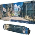 thumbnail image 1 of Desk Mat, Anime Summer Street Scenery Extended Gaming Mouse Pad Large, 35.4"x15.7" Big Mouse Pad with Non-Slip Base and Stitched Edge, Long Computer Keyboard Mouse Mat for Home Office Work, 1 of 6
